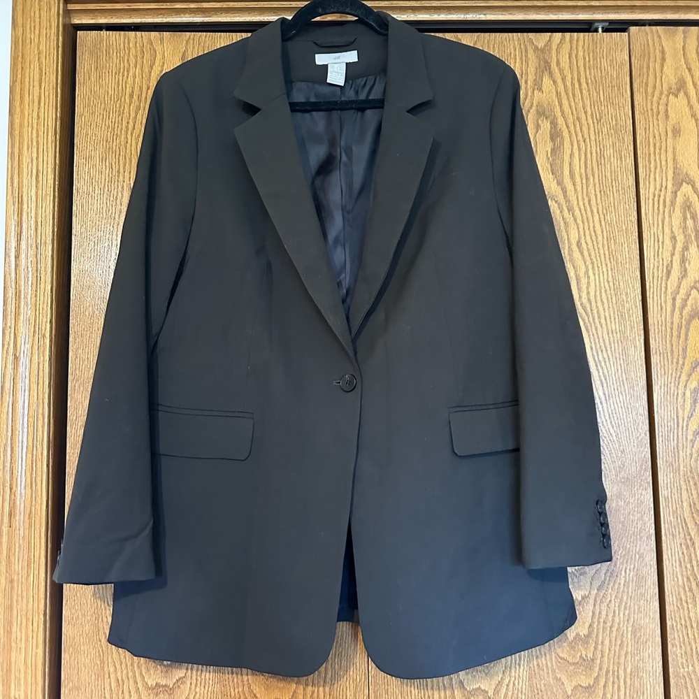 H&M Classic Dark Gray Women's Blazer